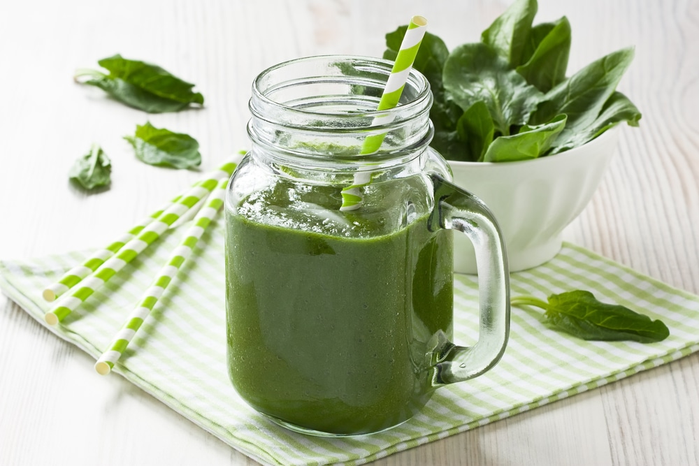 smoothies with spinach